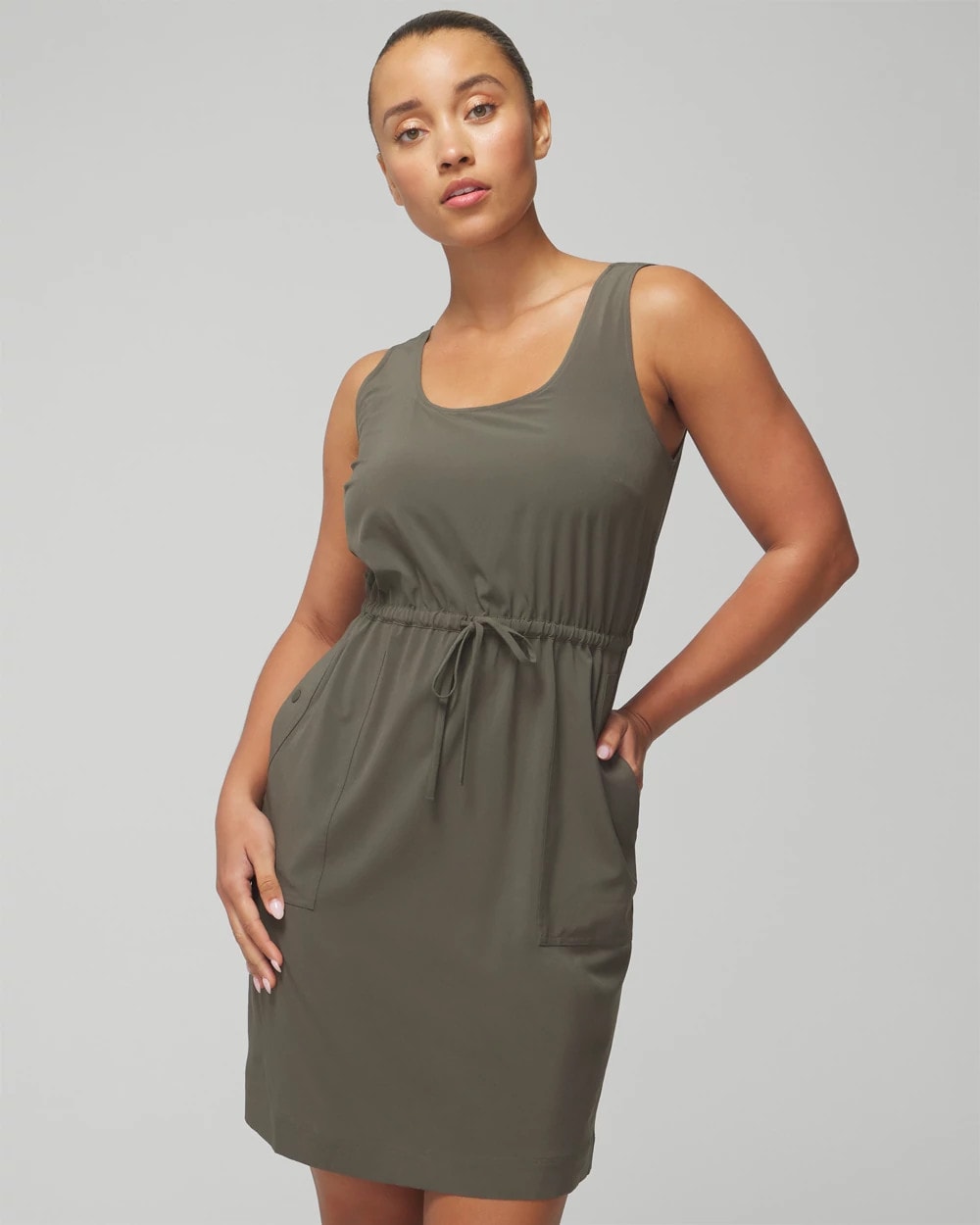 Soma / Tank Cargo Dress DARK GRAY OLIVE