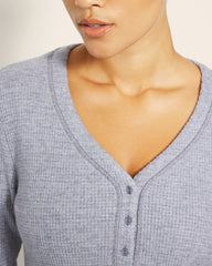 Soma / Long-Sleeve Pajama Henley LUNAR TIDE