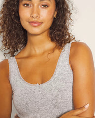 Soma / Cozyluxe Pajama Tank BLACK AND WHITE CROSS DYE