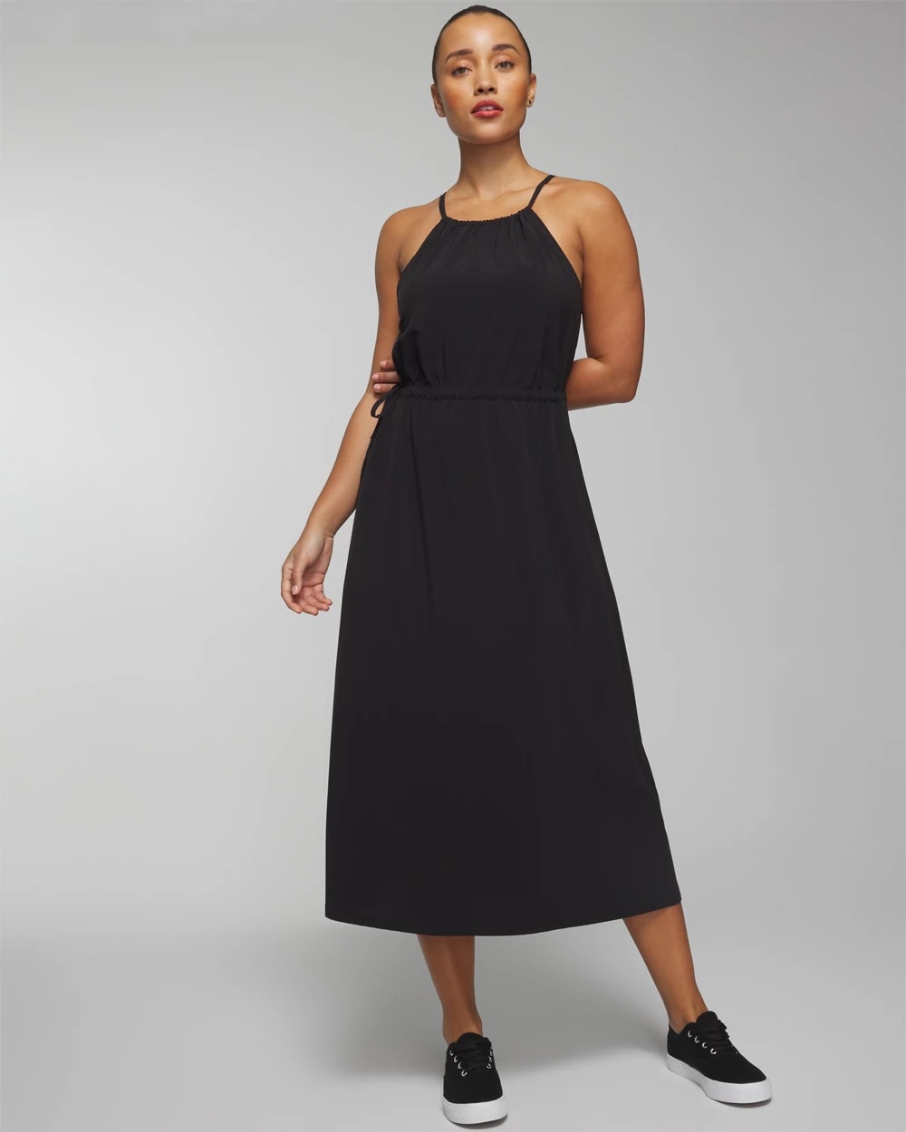 Soma / Relaxed Travel Bra Dress BLACK