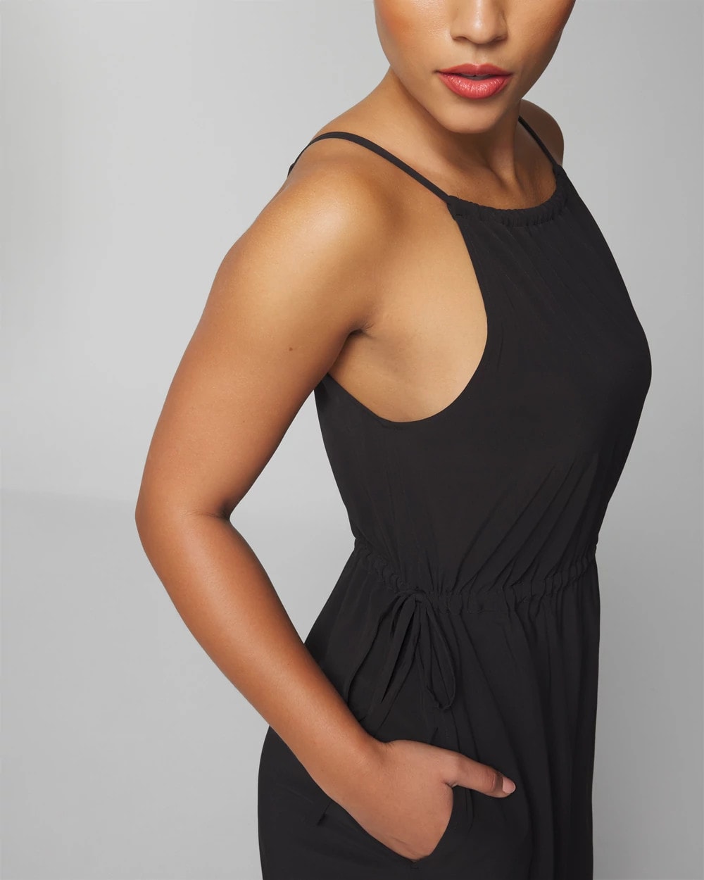 Soma / Relaxed Travel Bra Dress BLACK
