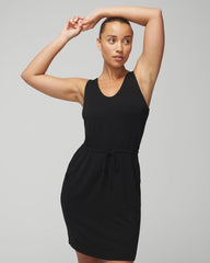 Soma / V-Neck Sneaker Dress BLACK