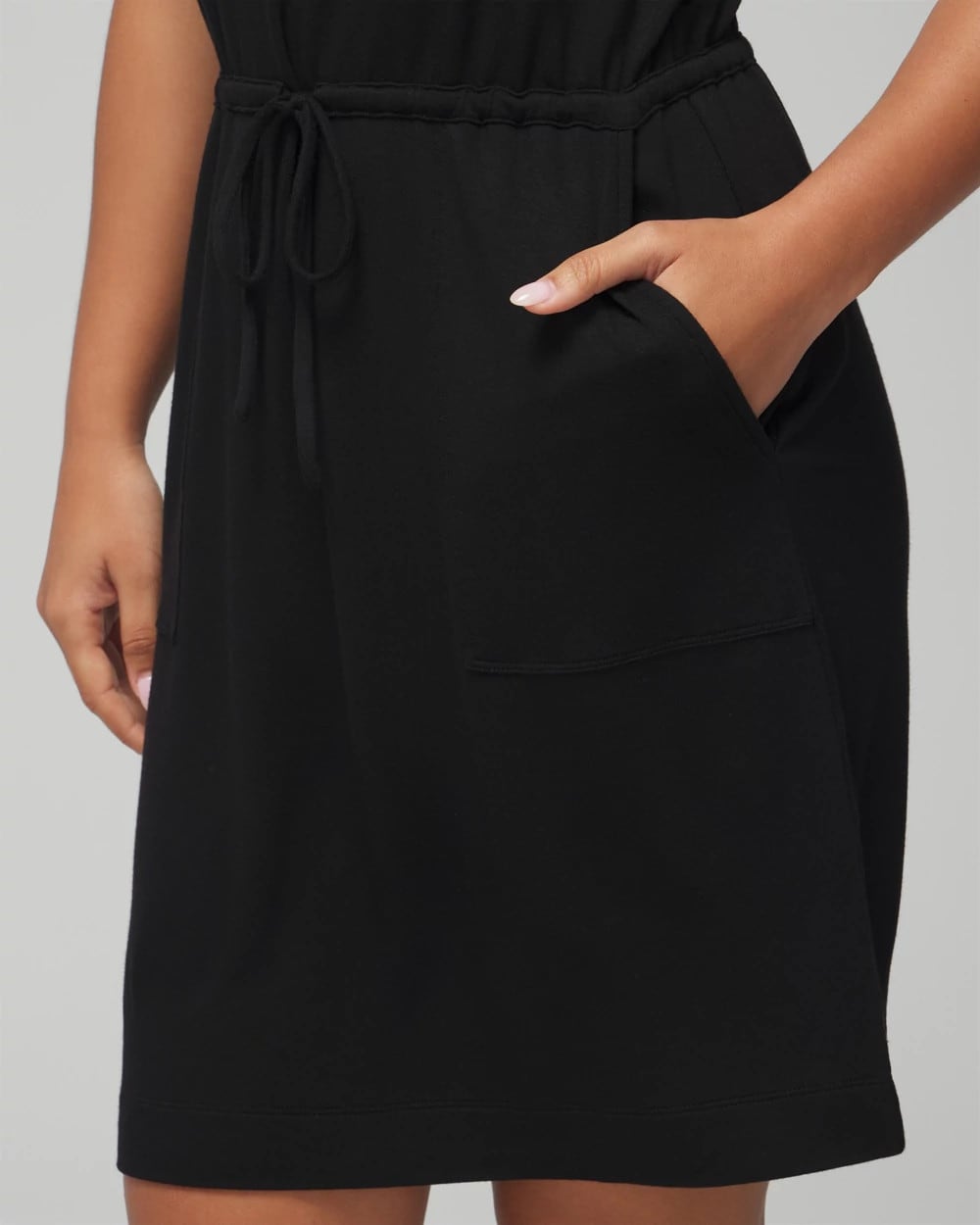 Soma / V-Neck Sneaker Dress BLACK