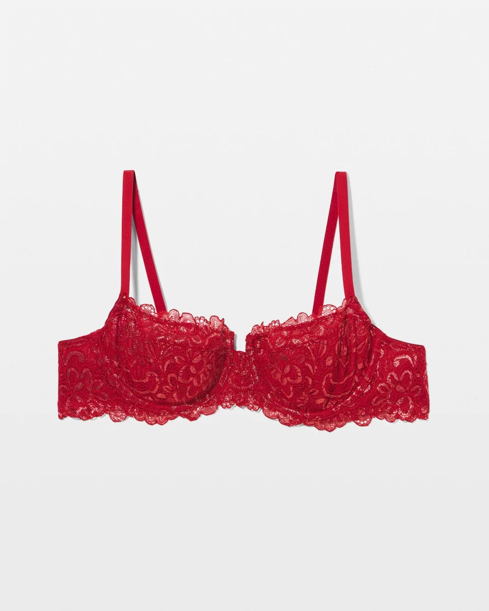 Soma / Soma Unlined Lace Balconette Bra PAINT THE TOWN RED LUREX