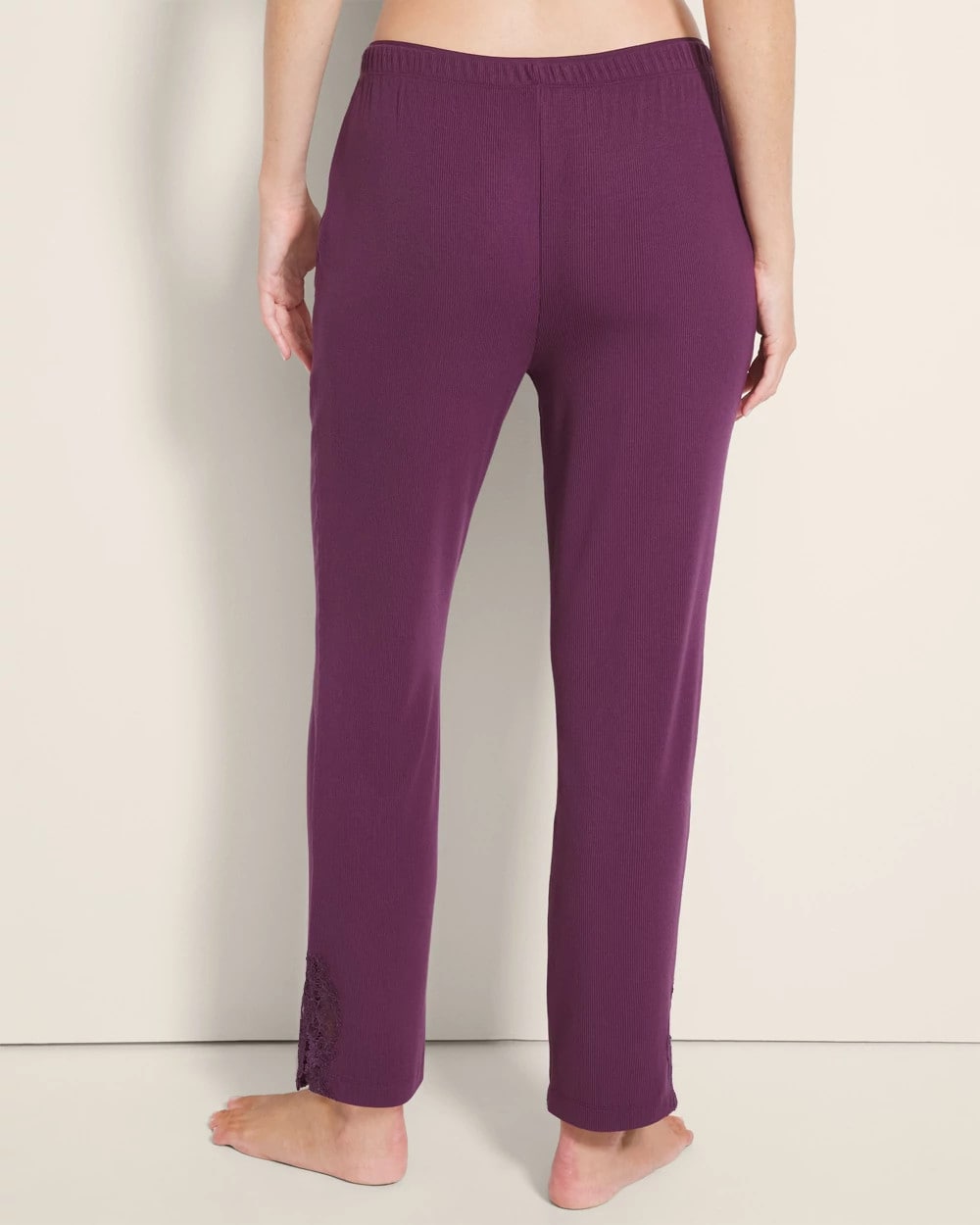Soma / Rib Ankle Pajama Pants BLACKBERRY WINE