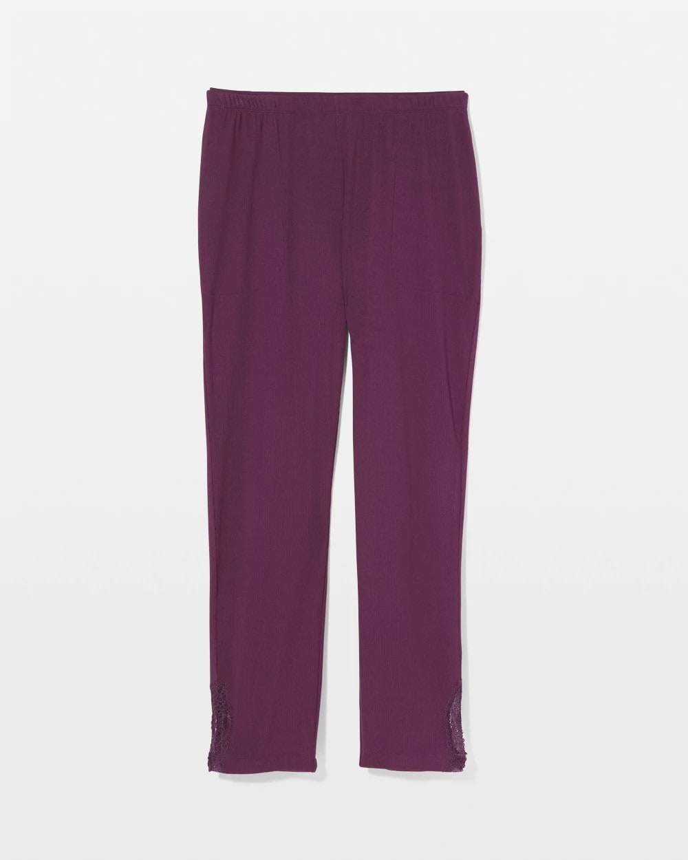 Soma / Rib Ankle Pajama Pants BLACKBERRY WINE