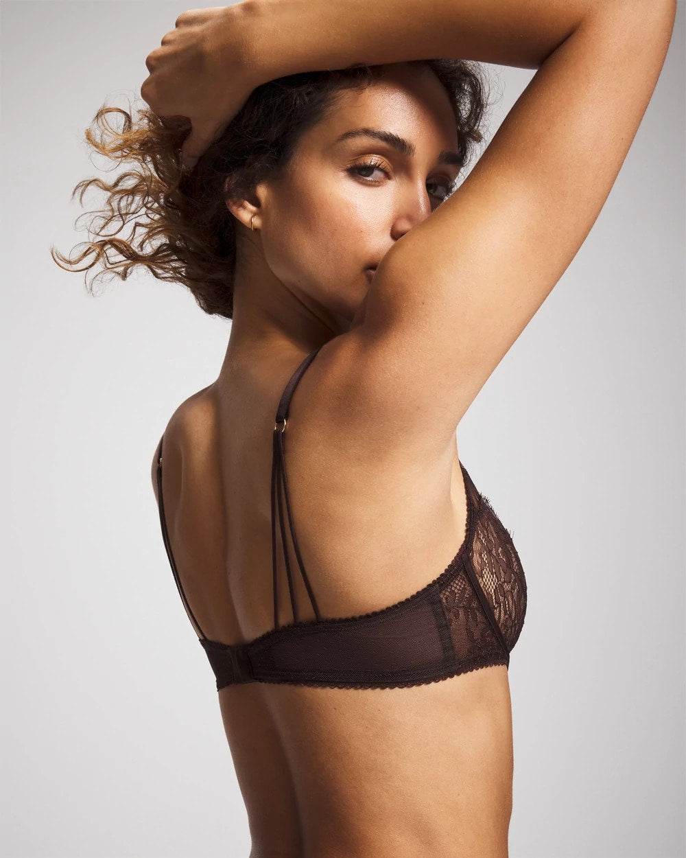 Soma / Soma’s Sexiest Eyelash Lace Balconette Bra CHOCOLATE PLUM
