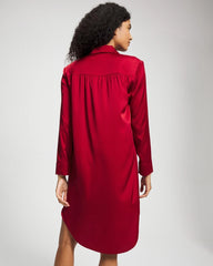 Soma / Long-Sleeve Sleep Shirt PAINT THE TOWN RED