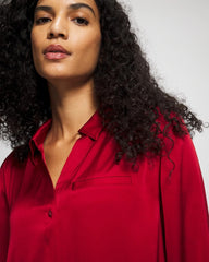 Soma / Long-Sleeve Sleep Shirt PAINT THE TOWN RED