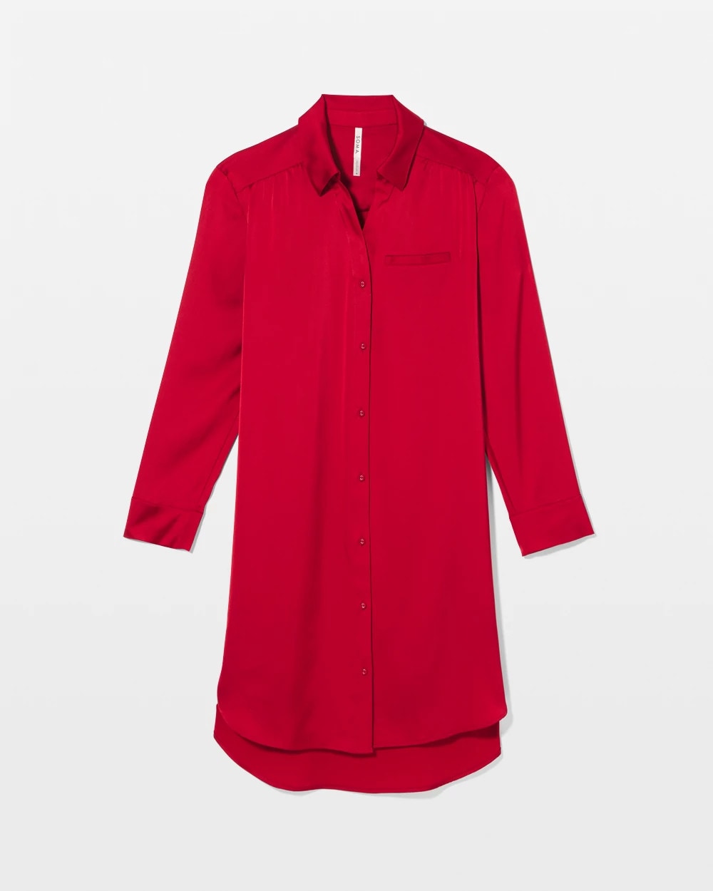 Soma / Long-Sleeve Sleep Shirt PAINT THE TOWN RED