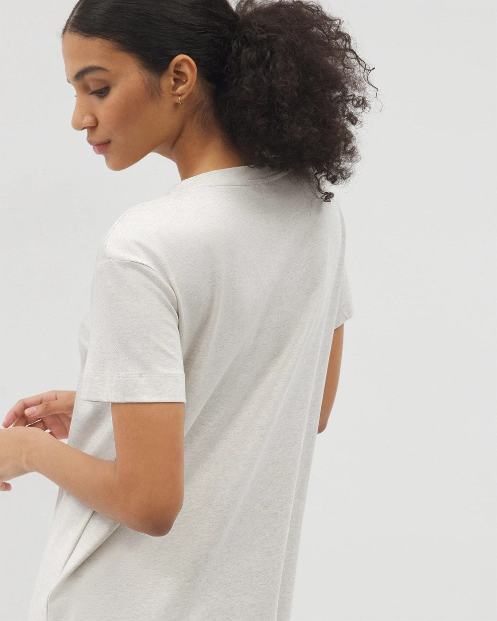 Soma / Short-Sleeve Sleepshirt HEATHER CRYSTAL