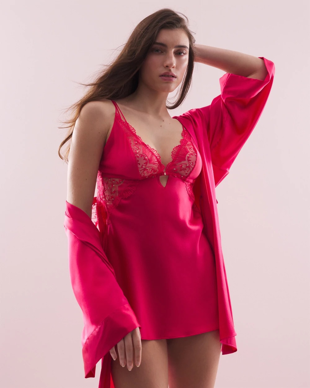 Soma / Silk Chemise PERFECT PINK