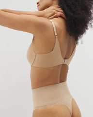 Soma / Second Skin by Soma Mid-Level Shaping Seamless Thong WARM AMBER