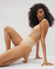 Soma / Second Skin by Soma Mid-Level Shaping Seamless Thong WARM AMBER