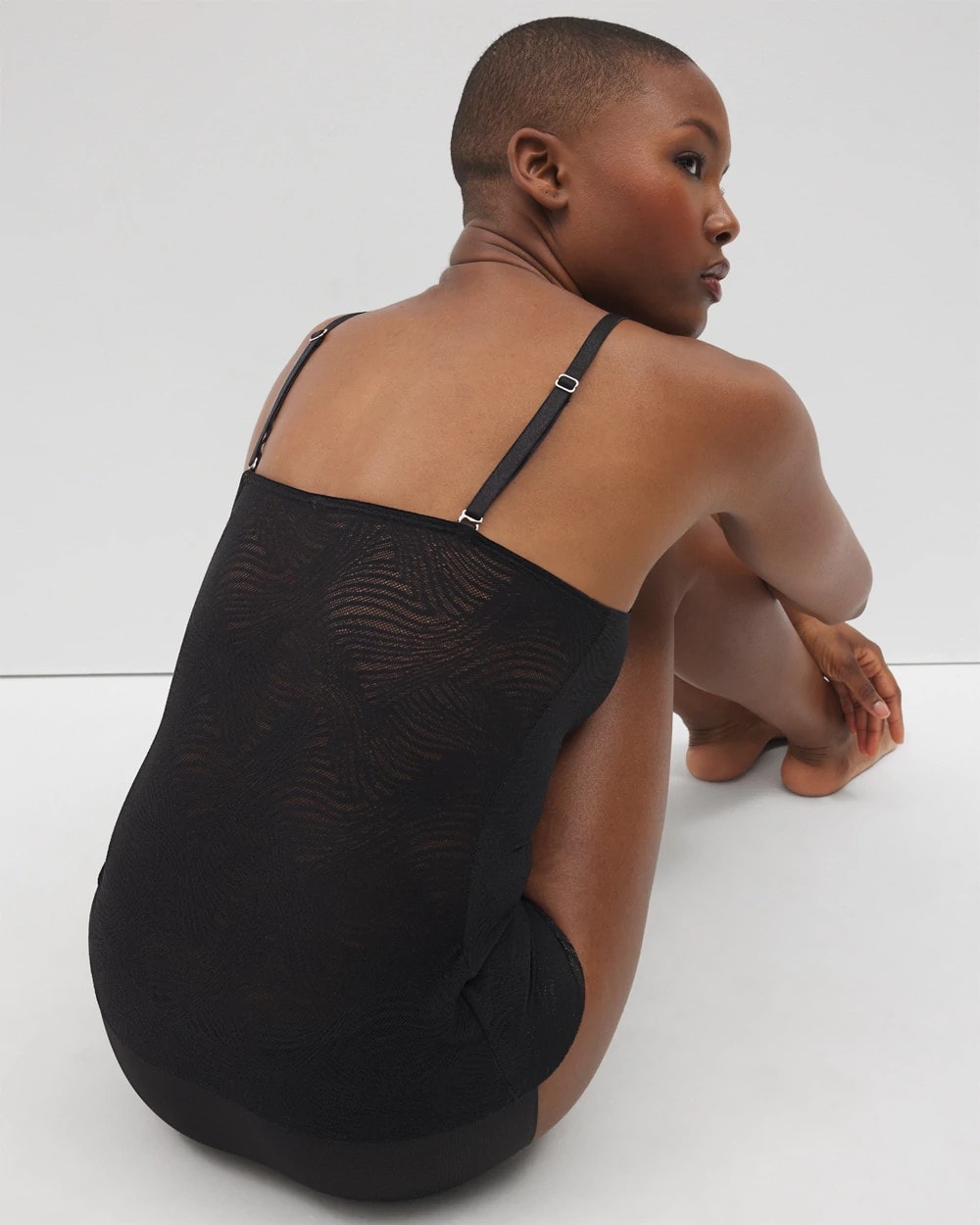 Soma / Lightweight Smoothing Lace Cami BLACK