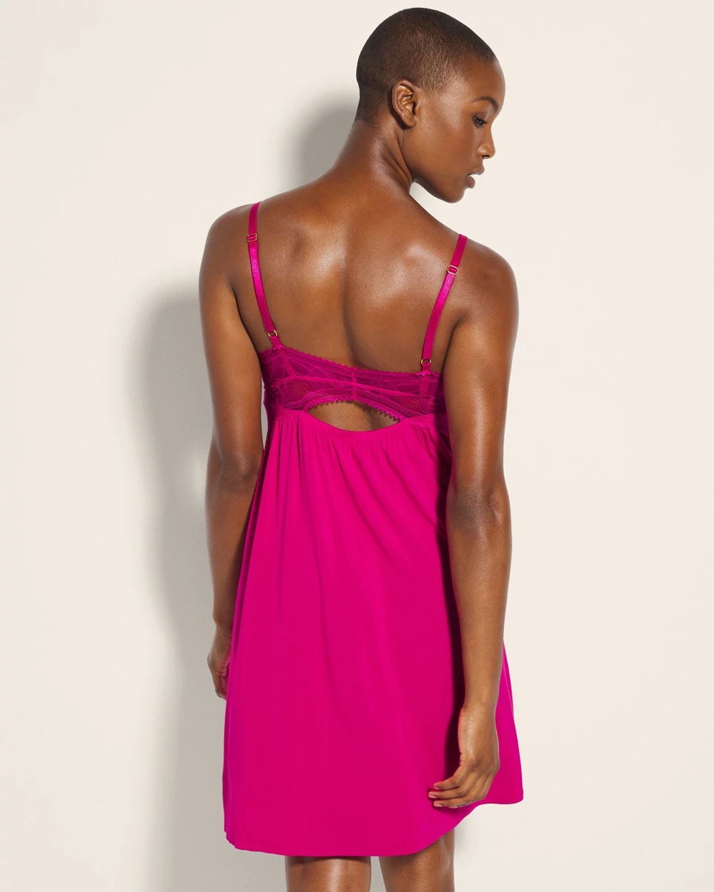 Soma / Soft Support Lace Chemise PINK COSMO