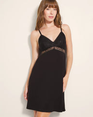 Soma / Soft Support Lace Chemise BLACK
