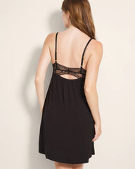 Soma / Soft Support Lace Chemise BLACK