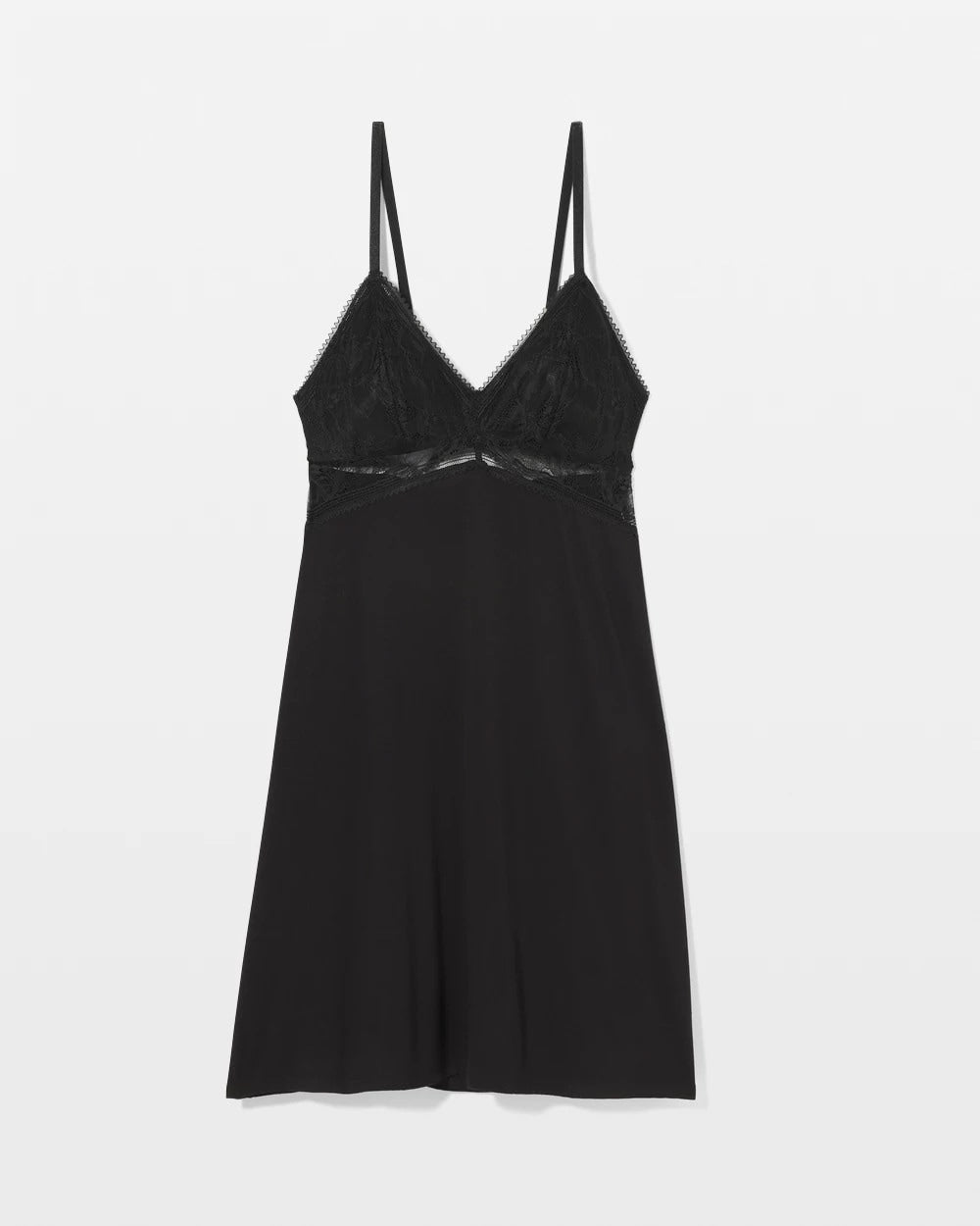Soma / Soft Support Lace Chemise BLACK