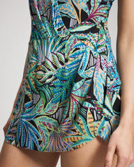 Soma / Bleu Rod Cloud Forest Swim Dress BLACK MULTI