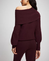 Soma / Premier Knit off the Shoulder Sweater MERLOT