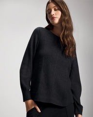 Soma / Shimmer Cable Knit Sweater MIDNIGHT SKIES