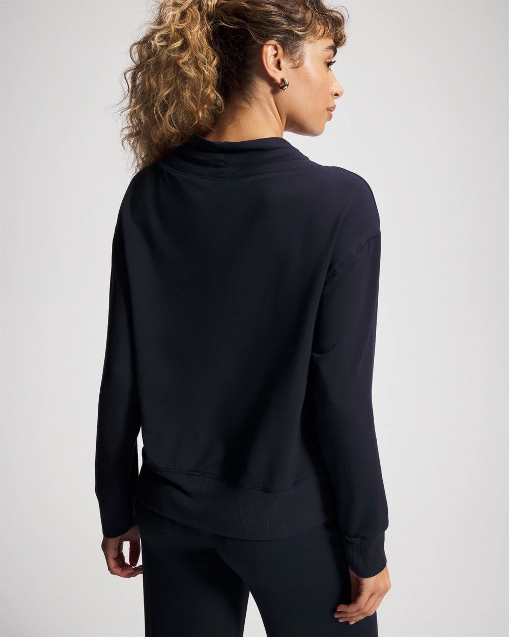 Soma / Ultrasoft Fleece Relaxed Funnel Neck Sweatshirt MIDNIGHT SKIES