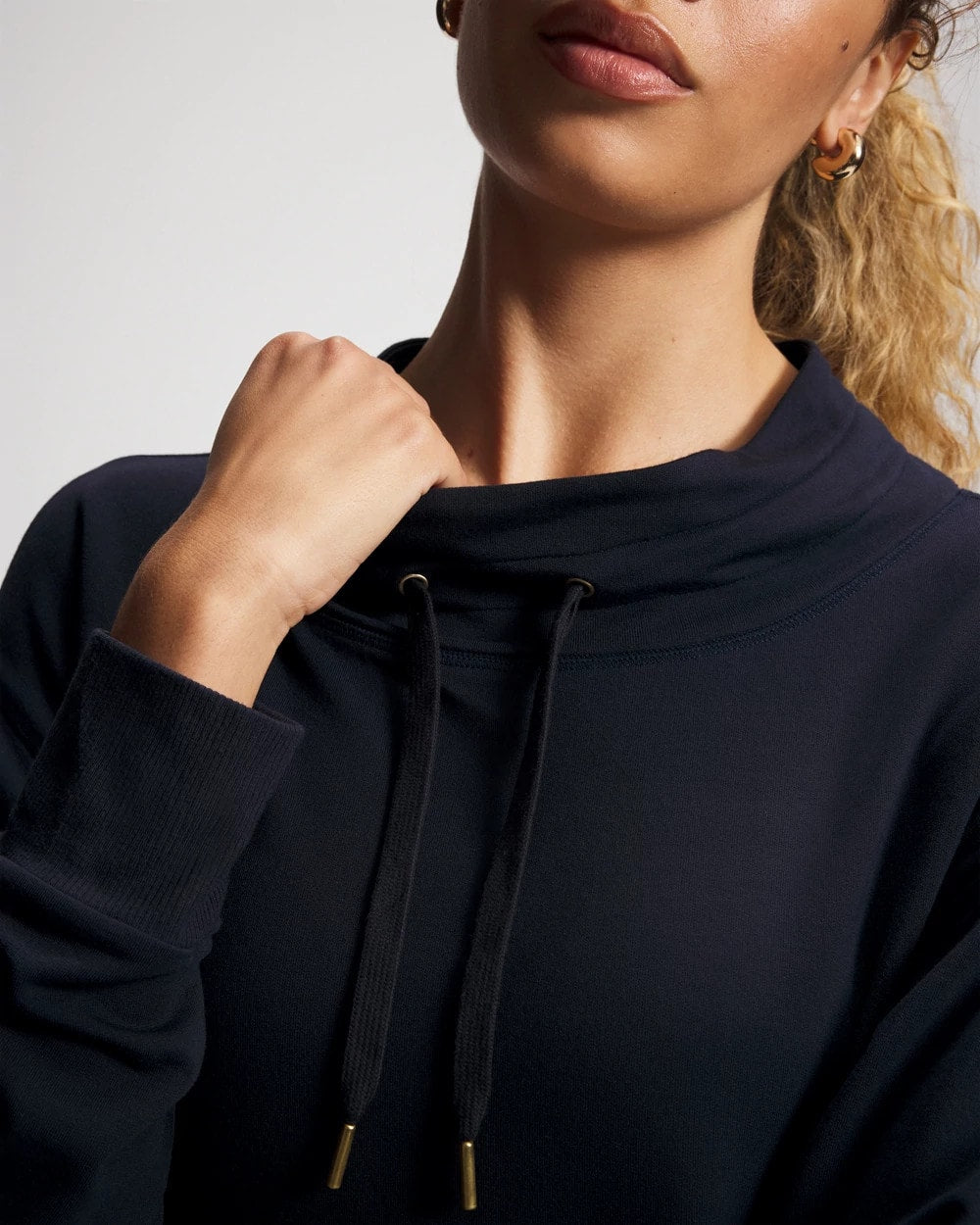 Soma / Ultrasoft Fleece Relaxed Funnel Neck Sweatshirt MIDNIGHT SKIES