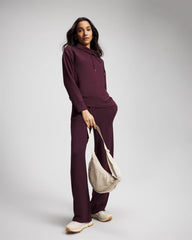 Soma / Ultrasoft Fleece Relaxed Funnel Neck Sweatshirt MERLOT