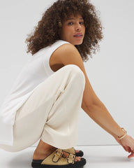 Soma / Rib Knit Sleeveless Top OPTIC WHITE