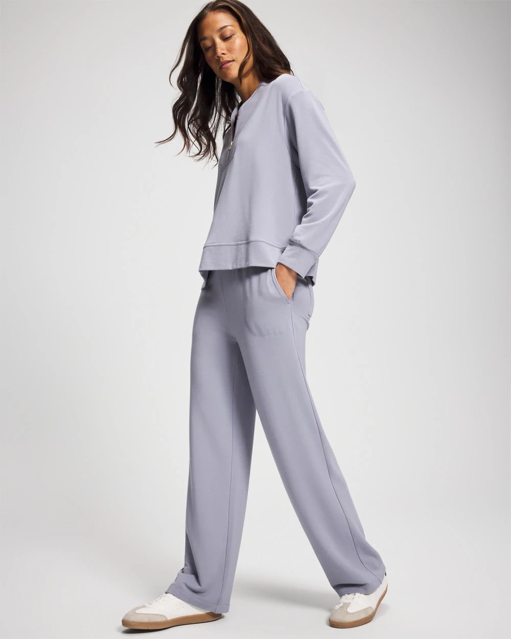 Soma / Ultrasoft Fleece Quarter Zip Sweatshirt PERFECT SKY