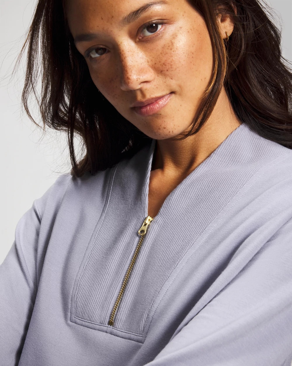 Soma / Ultrasoft Fleece Quarter Zip Sweatshirt PERFECT SKY