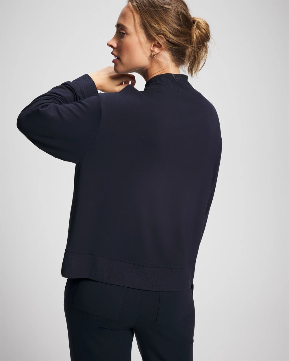 Soma / Ultrasoft Fleece Quarter Zip Sweatshirt MIDNIGHT SKIES