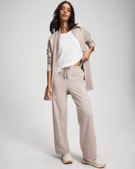 Soma / Essential Terry Straight Leg Pants HEATHER MINK