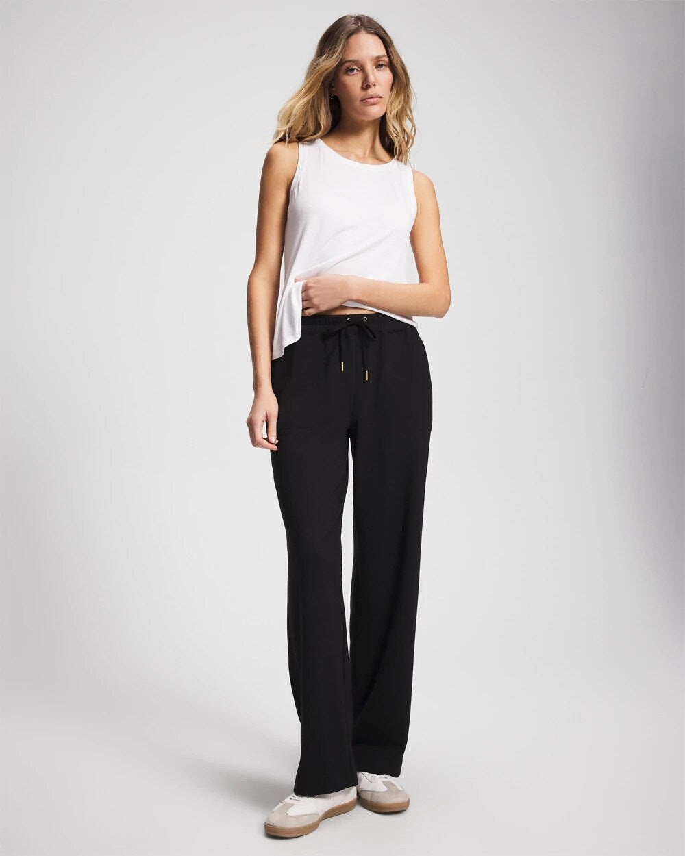 Soma / Essential Terry Straight Leg Pants BLACK