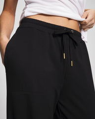 Soma / Essential Terry Straight Leg Pants BLACK