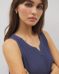 Soma / Crinkle Knit Tank Top LUNAR TIDE