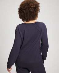 Soma / Essential Terry Crewneck Sweatshirt DEEP INDIGO