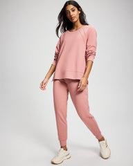 Soma / Essential Terry Crewneck Sweatshirt CINDER ROSE