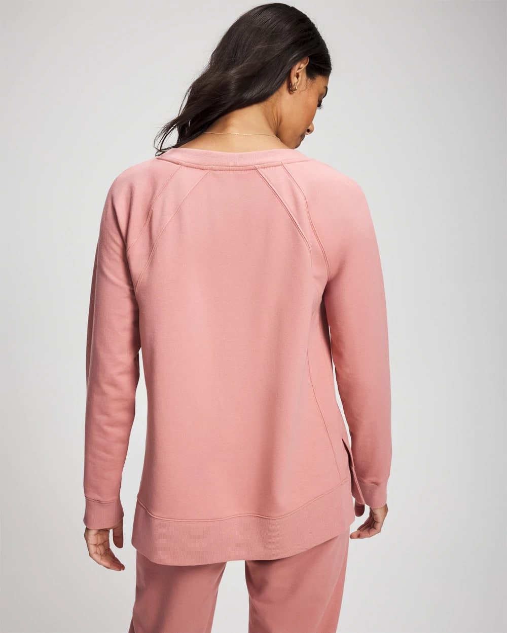 Soma / Essential Terry Crewneck Sweatshirt CINDER ROSE