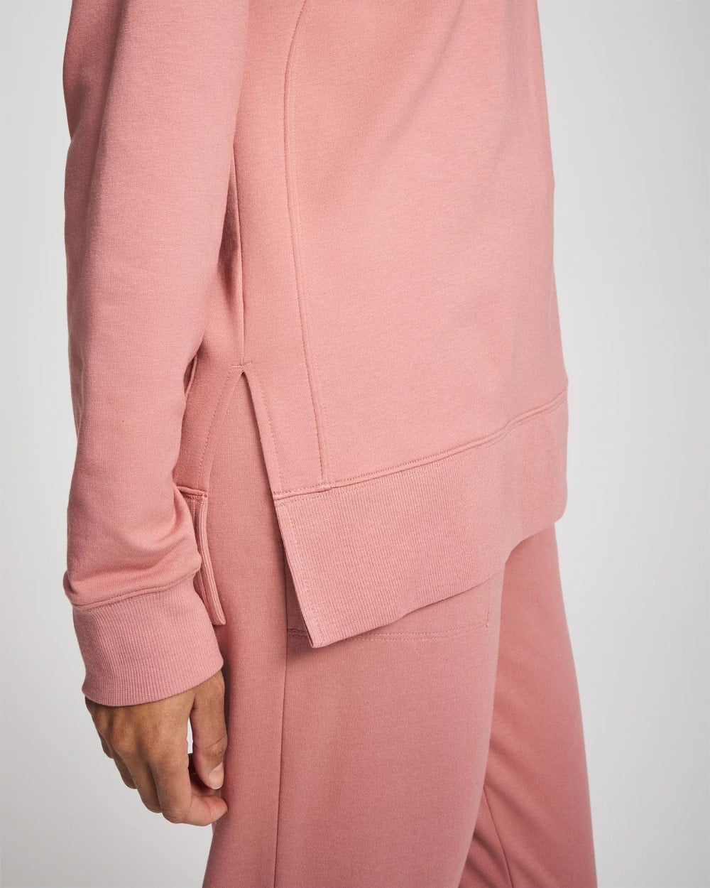 Soma / Essential Terry Crewneck Sweatshirt CINDER ROSE