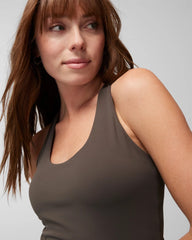 Soma / 24/7 Racerback Bra Tank DARK GRAY OLIVE