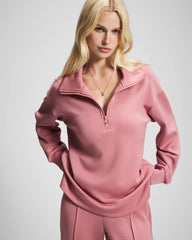 Soma / Modern Modal Quarter Zip Sweatshirt CINDER ROSE