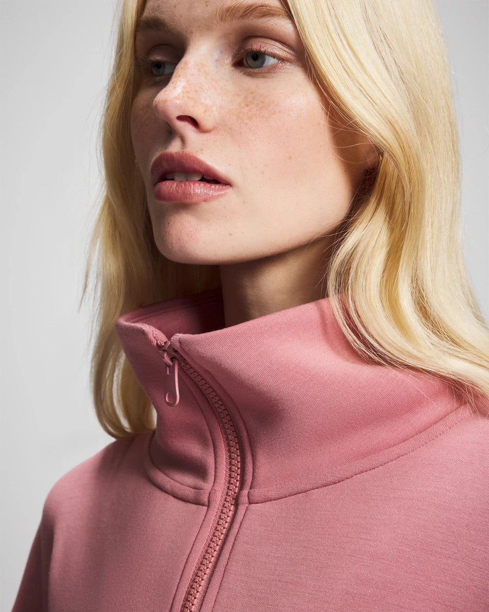 Soma / Modern Modal Quarter Zip Sweatshirt CINDER ROSE