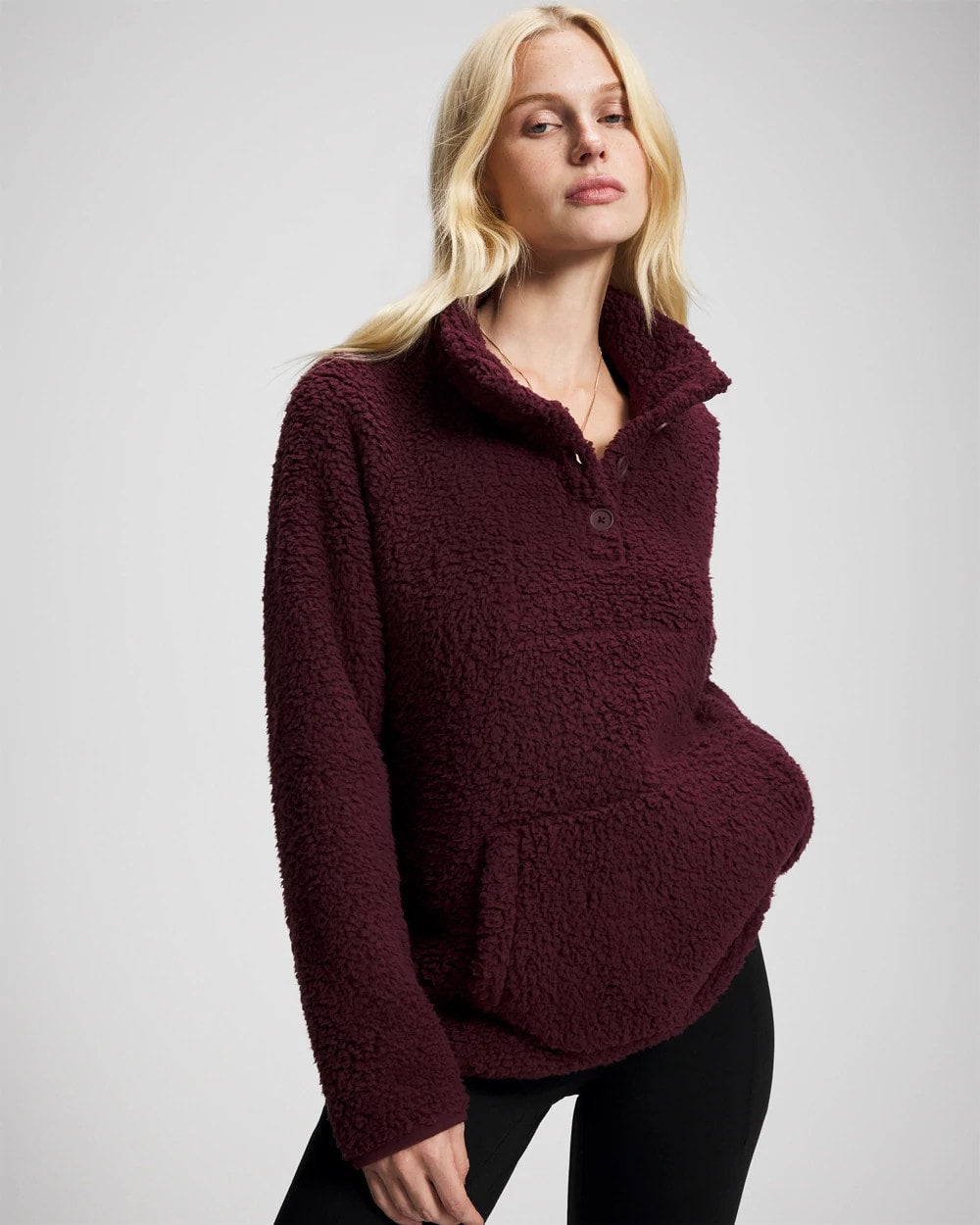 Soma / Sherpa Pullover MERLOT