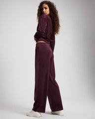 Soma / Velour Straight Leg Pants MERLOT