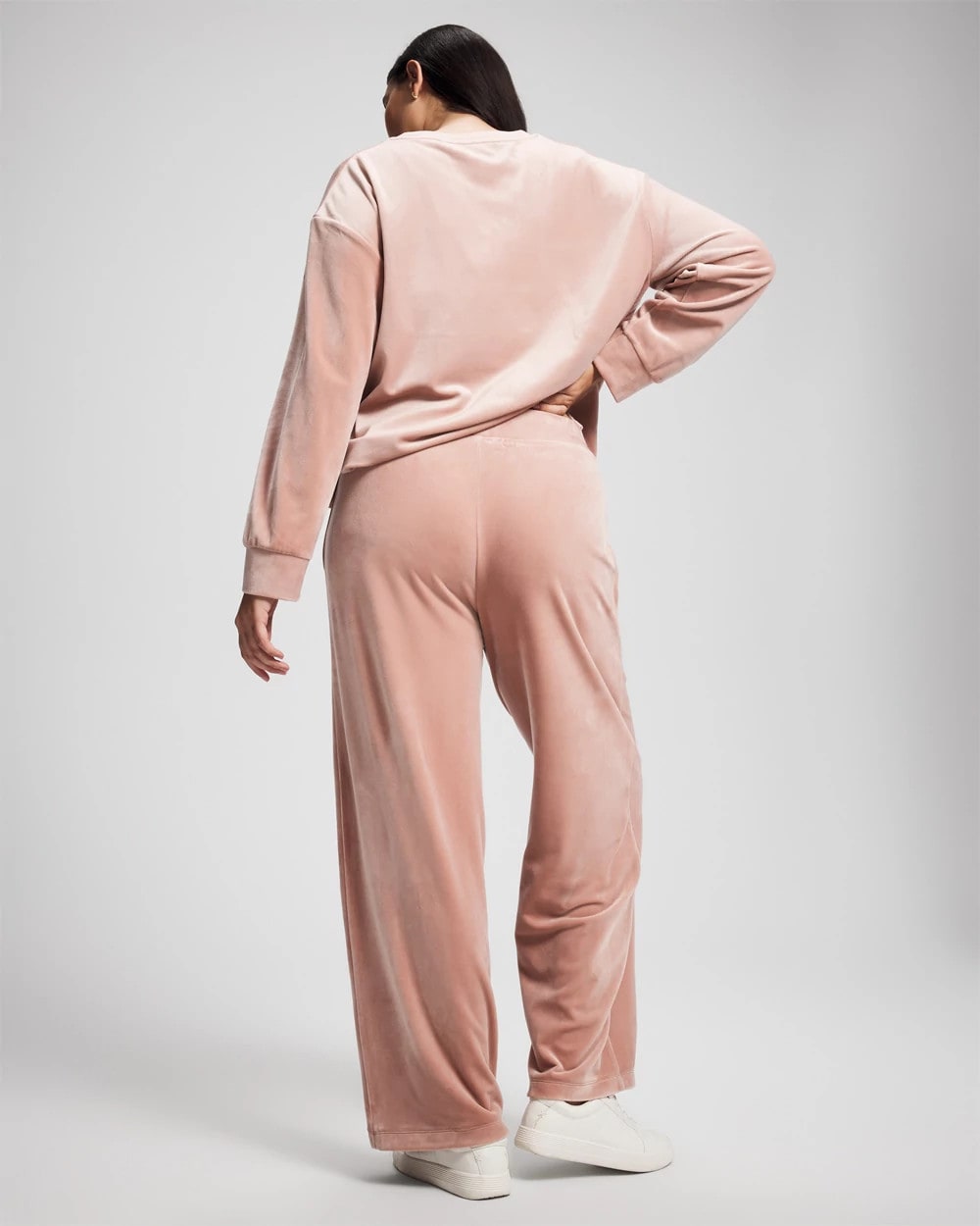 Soma / Velour Straight Leg Pants ADOBE ROSE