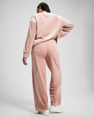 Soma / Velour Straight Leg Pants ADOBE ROSE