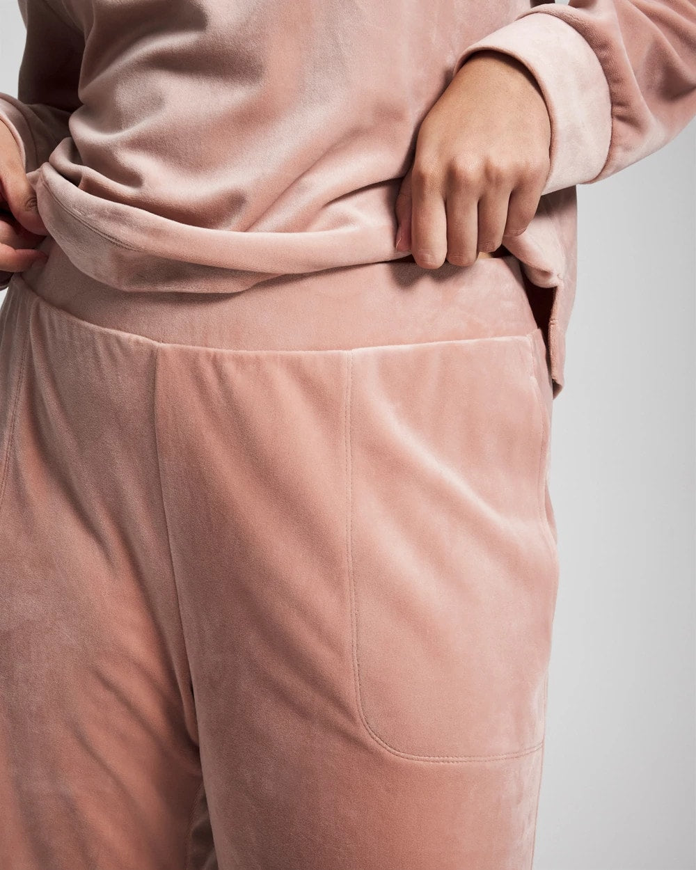 Soma / Velour Straight Leg Pants ADOBE ROSE