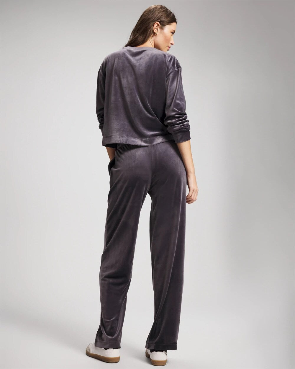 Soma / Velour Straight Leg Pants GRAY INK